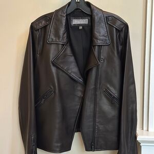 Black leather women’s jacket